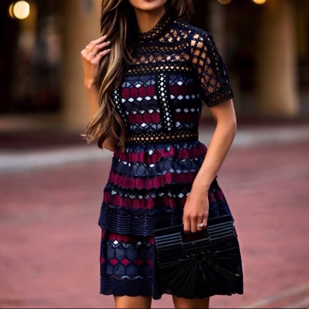 Self-Portrait Hexagon dress. Fits a size 4.